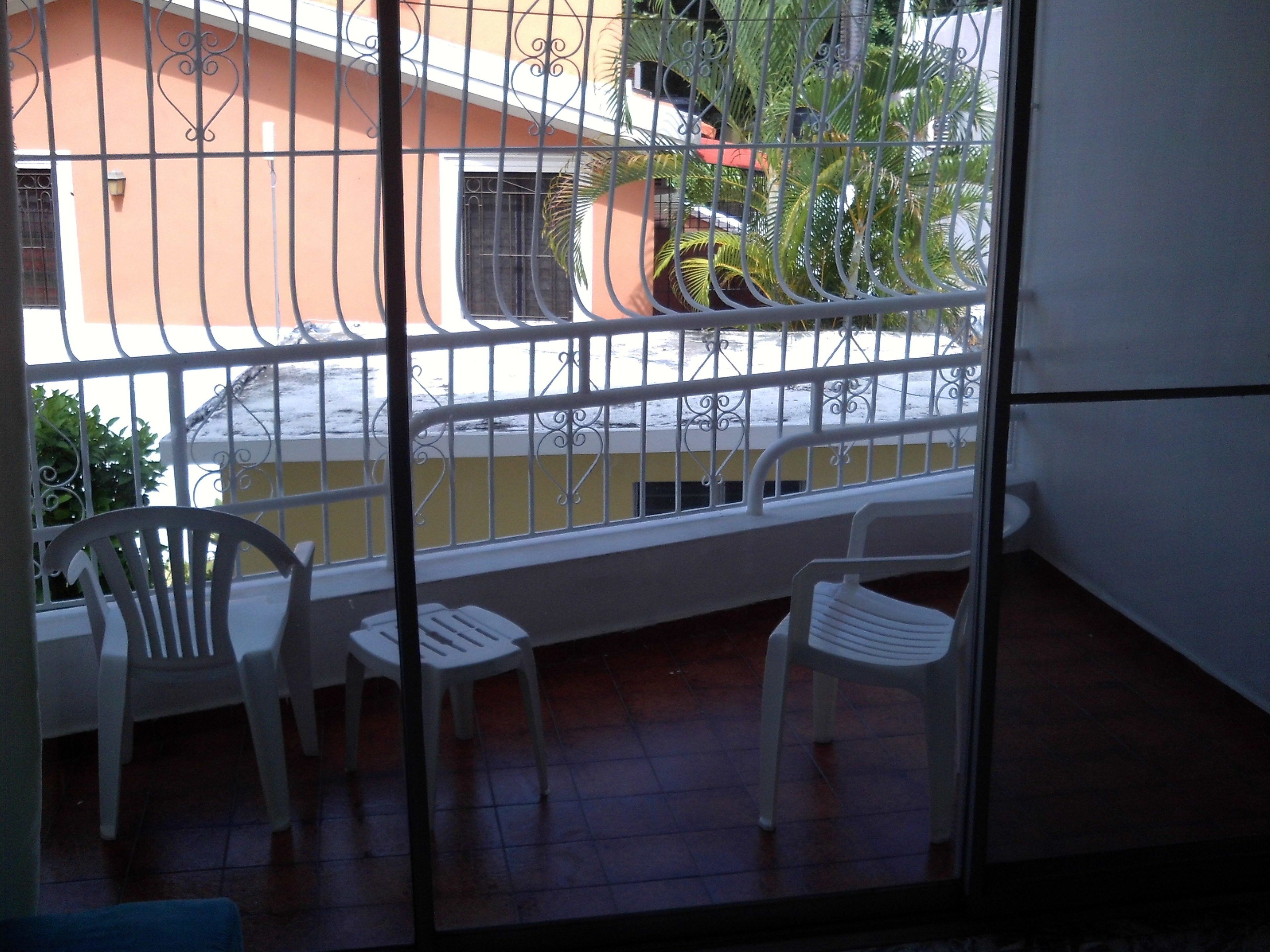 comfort apartment, 1 double bed, smoking, garden view | balcony