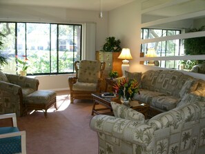 TV, DVD player, books