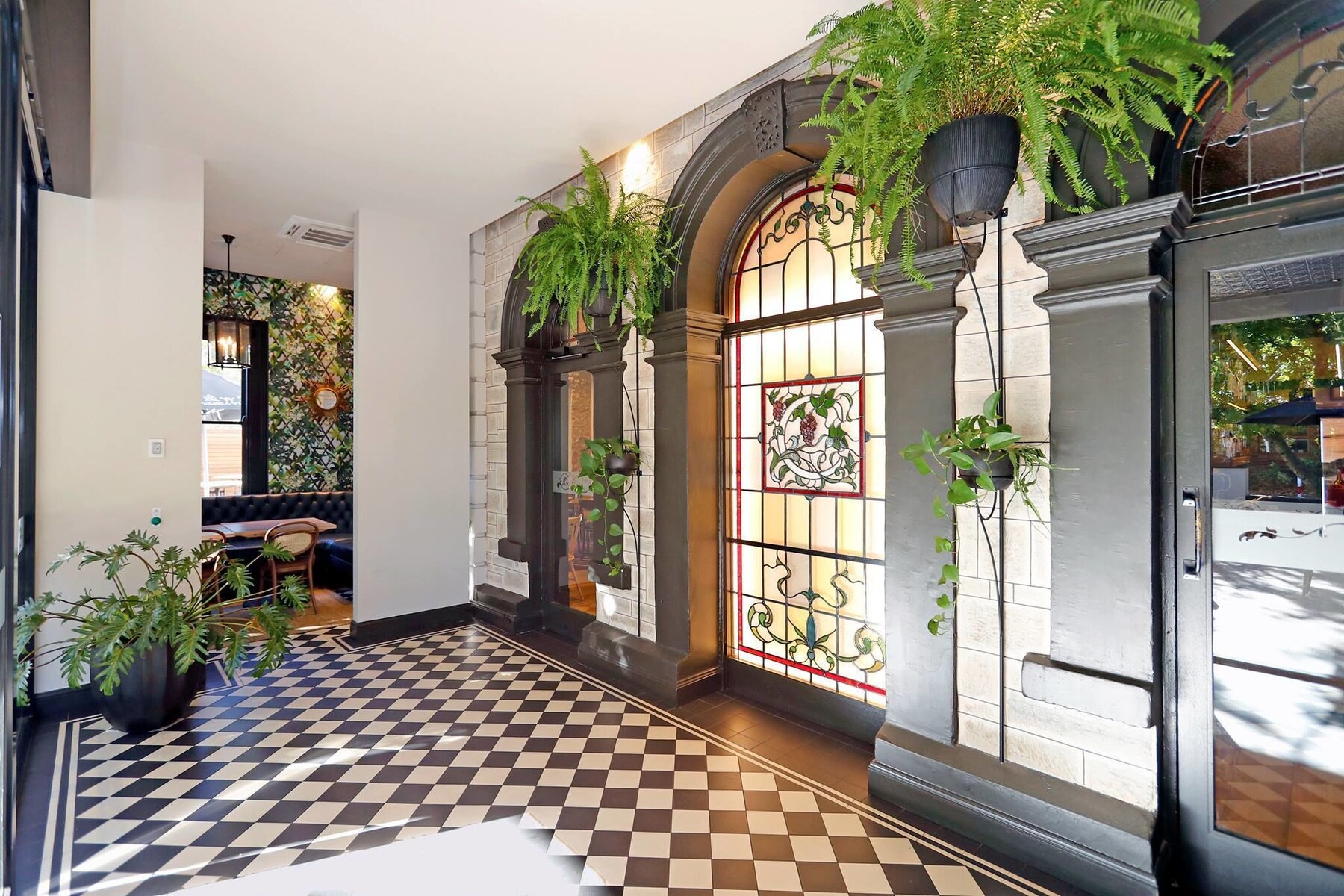 Interior entrance