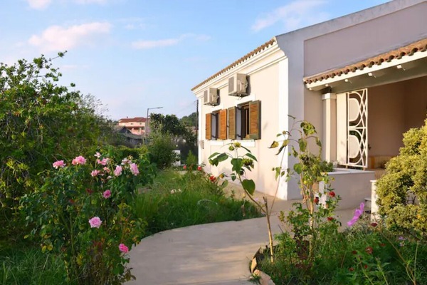 front view and garden