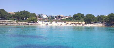 Beach nearby, sun-loungers