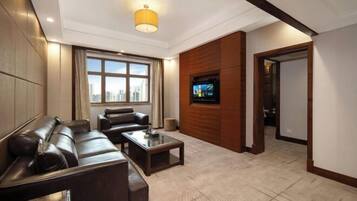 Minibar, desk, blackout drapes, iron/ironing board