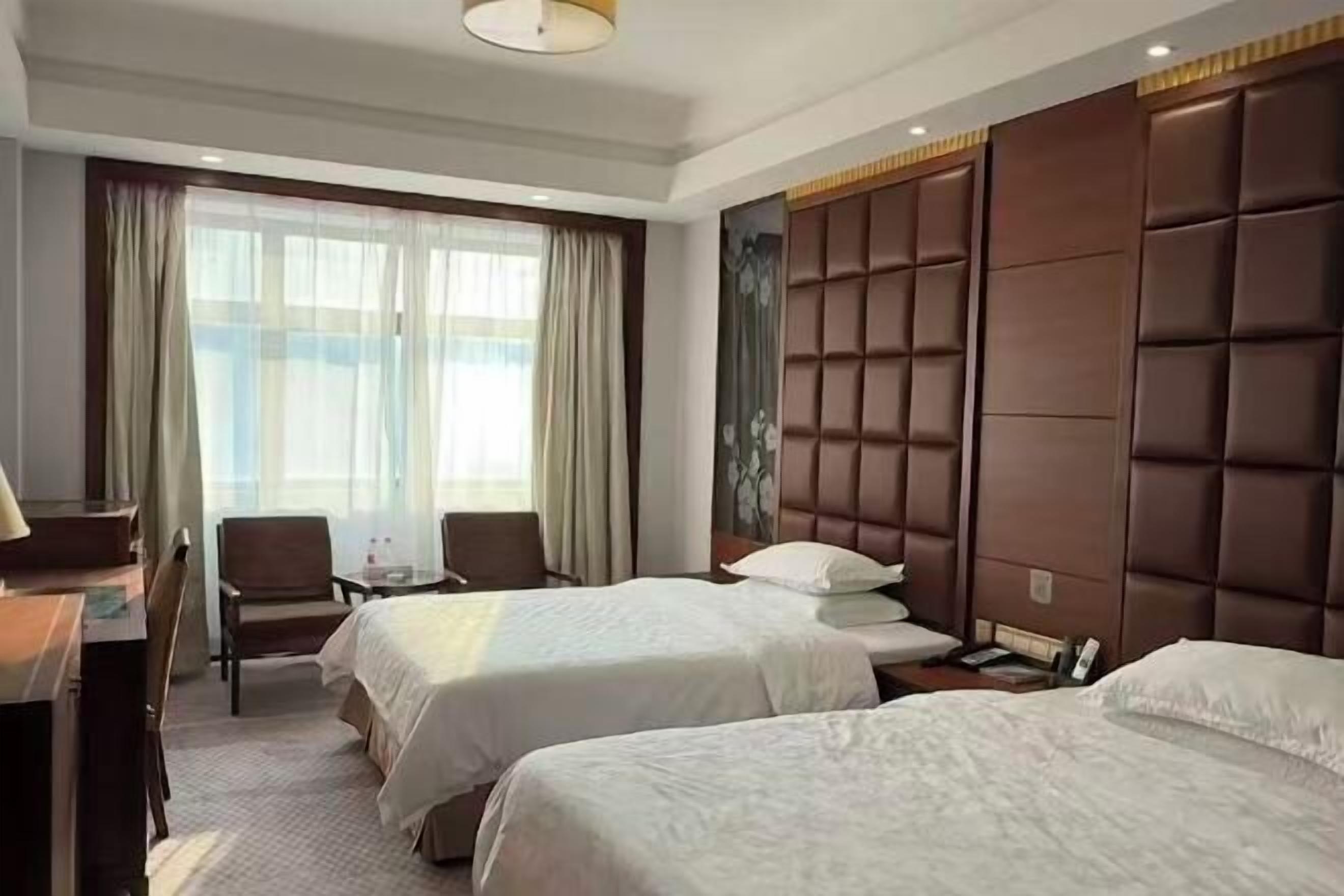 Minibar, desk, blackout drapes, iron/ironing board