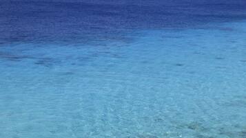 Plage, chaises longues, serviettes de plage