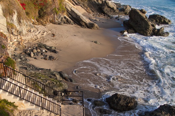 På stranden, liggestole