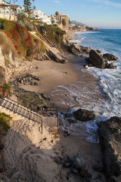 A Few Steps to the Beach! Ocean Views, Patio and 1 Car Garage Parking!