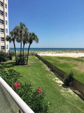 Property grounds - Regency Towers #208W, beach chairs, umbrellas, new leather couches! (Pensacola Beach)