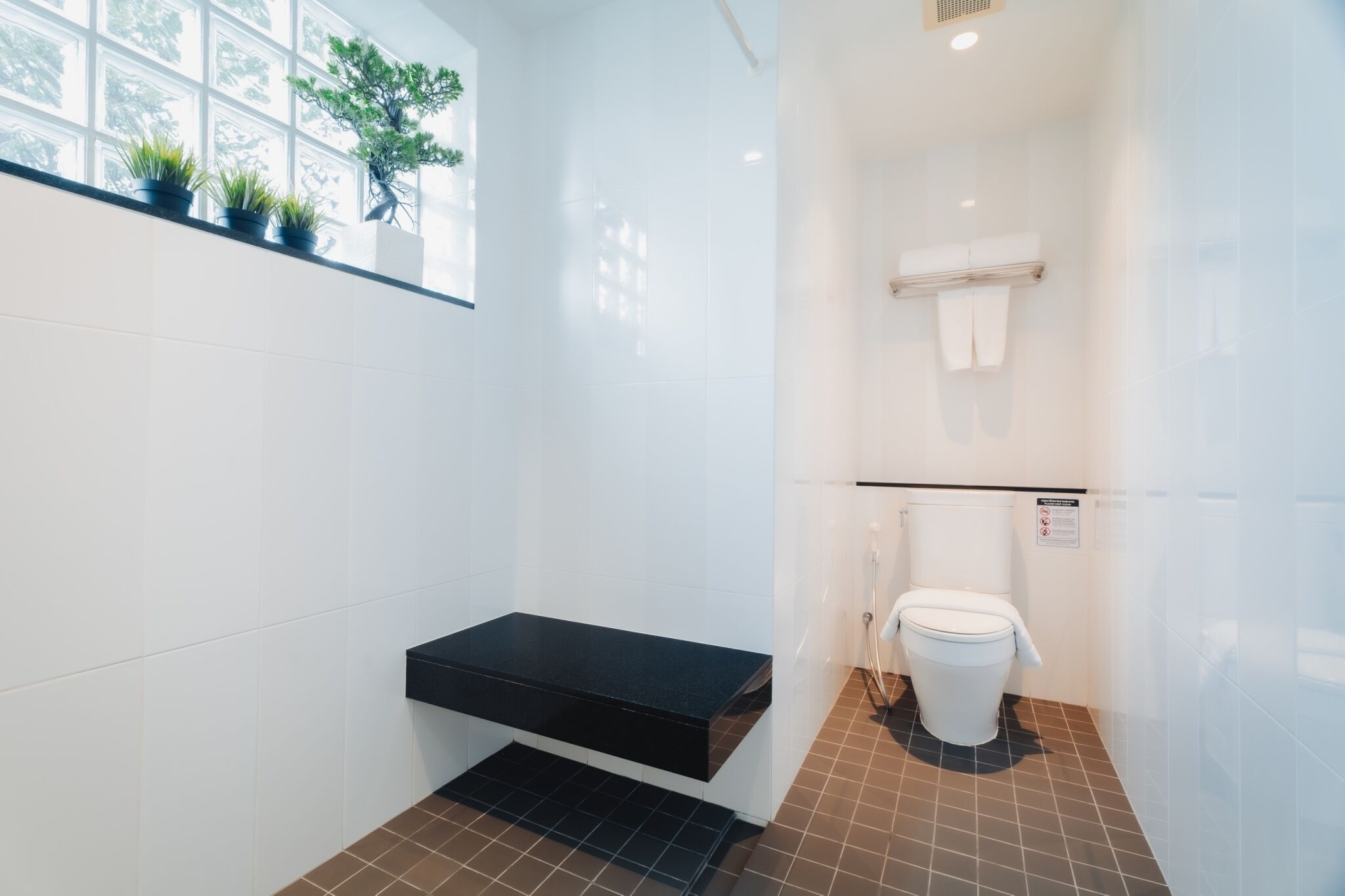 grand suite | bathroom | shower, rainfall showerhead, free toiletries, hair dryer