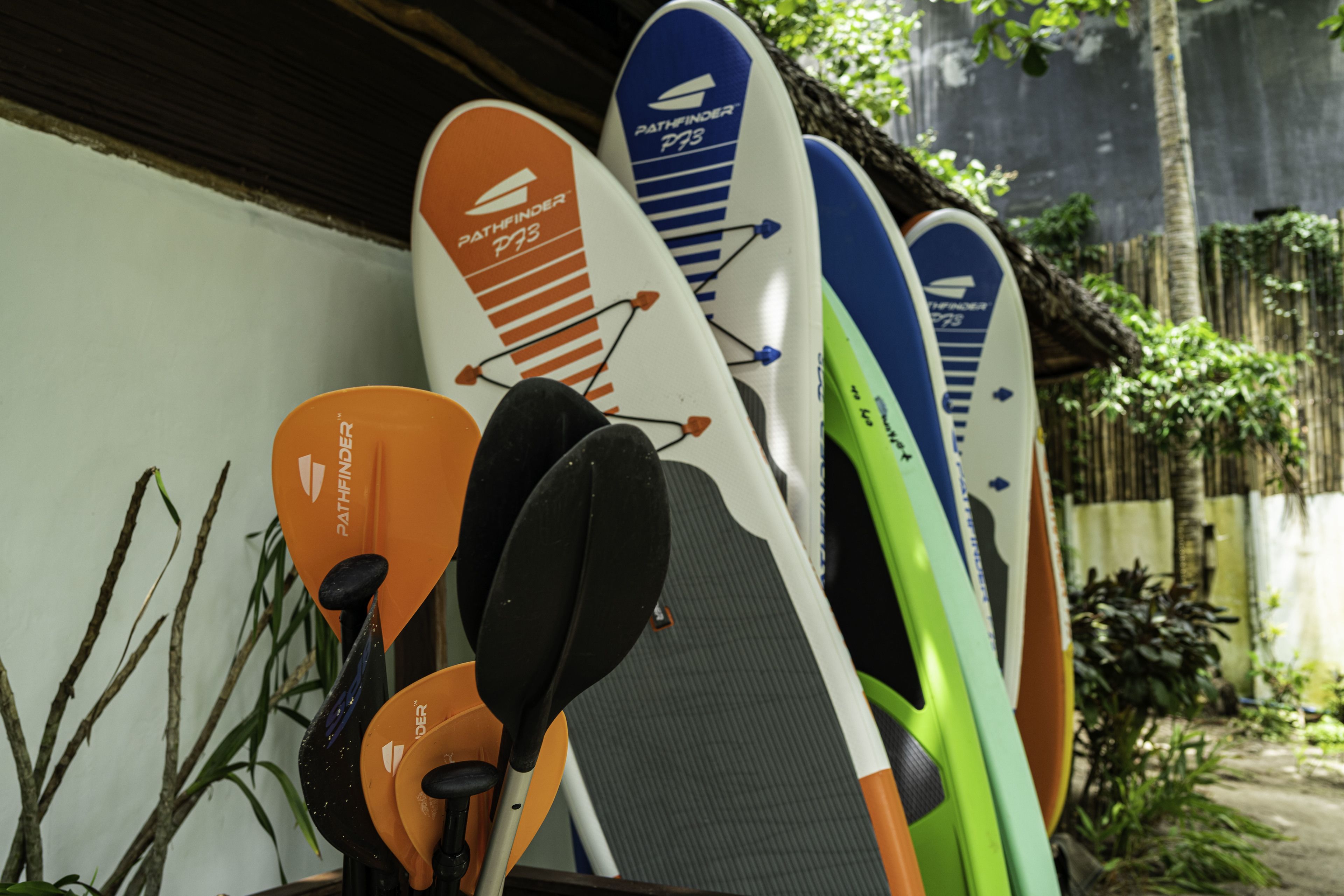 private beach, sun-loungers