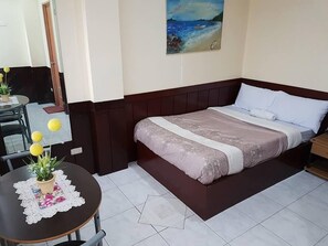 Basic Double Room, 1 Bedroom | Living area | 40-inch LED TV with cable channels, TV - City Corner Hotel (Legazpi)