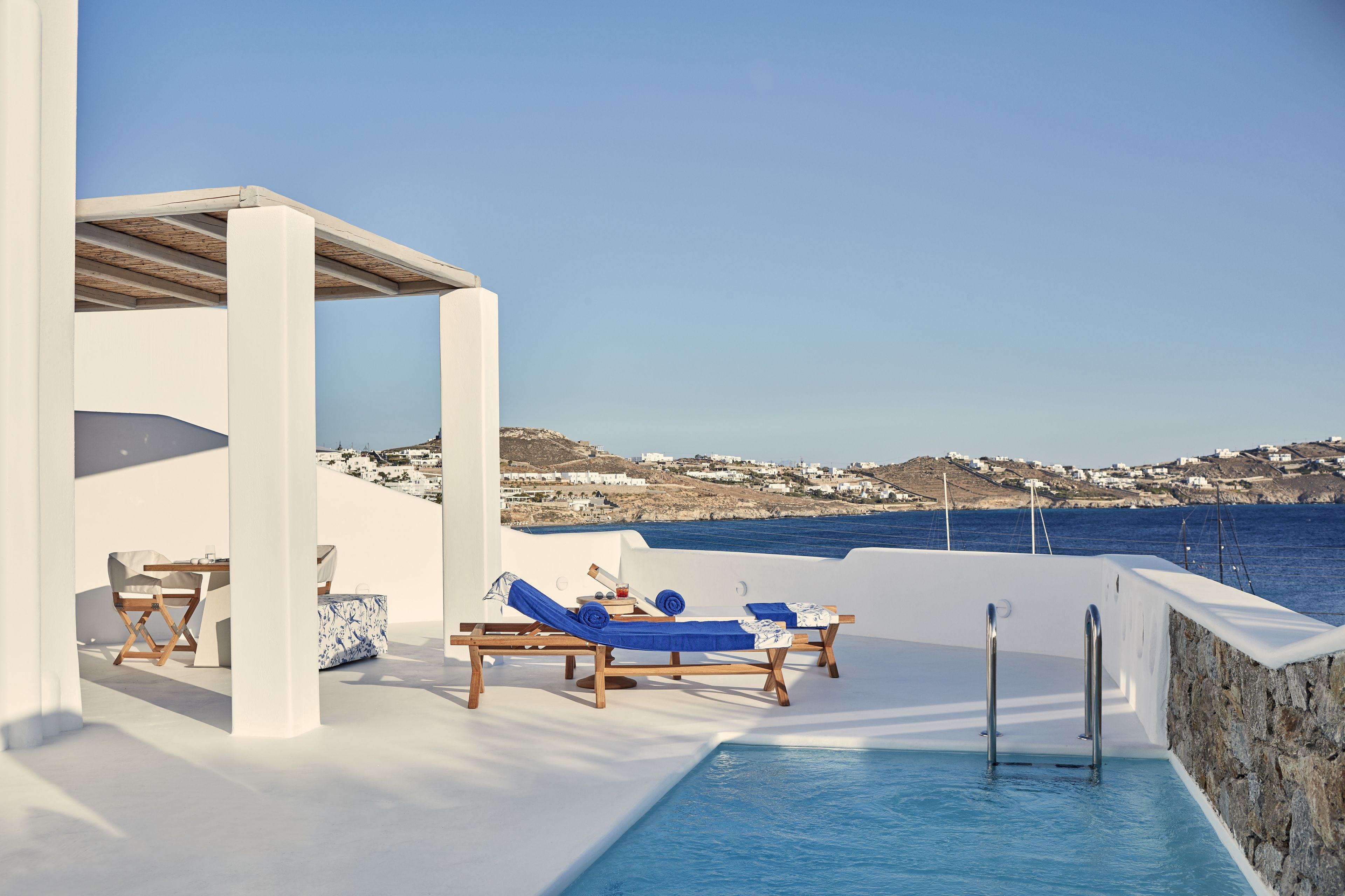 Honeymoon Suite, Private Pool, Sea View | Terrace/patio