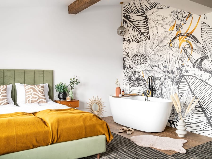 Superior kamer, 1 slaapkamer, bad, uitzicht op bergen | Een bureau, geluiddichte muren, een strijkplank/strijkijzer, gratis wifi