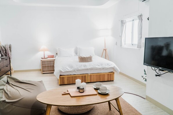 Habitación doble Deluxe | Ropa de cama de alta calidad, wifi gratis y ropa de cama