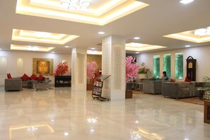 Sittområde i lobbyn