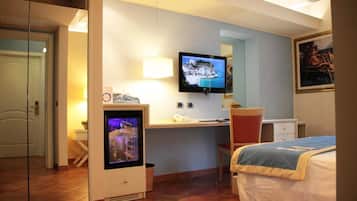 Premium bedding, minibar, in-room safe, desk