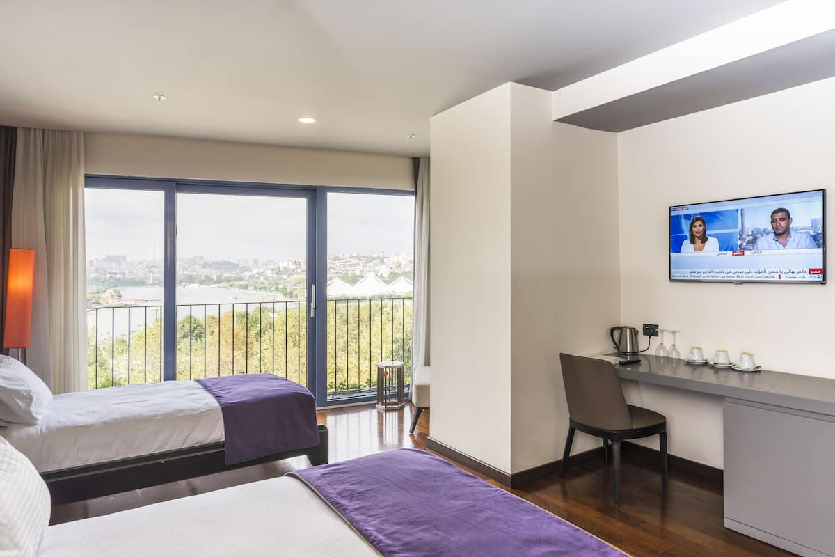 Premium bedding, minibar, in-room safe, desk