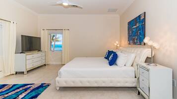 Luxury Villa, 6 Bedrooms, Ocean View, Beachfront | 1 bedroom, premium bedding, minibar, in-room safe