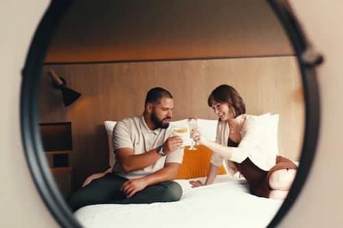 1 habitación y ropa de cama de alta calidad