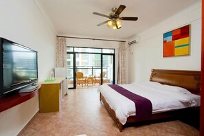 Studio, Meerblick | Schreibtisch, Verdunkelungsvorhänge, kostenloses WLAN