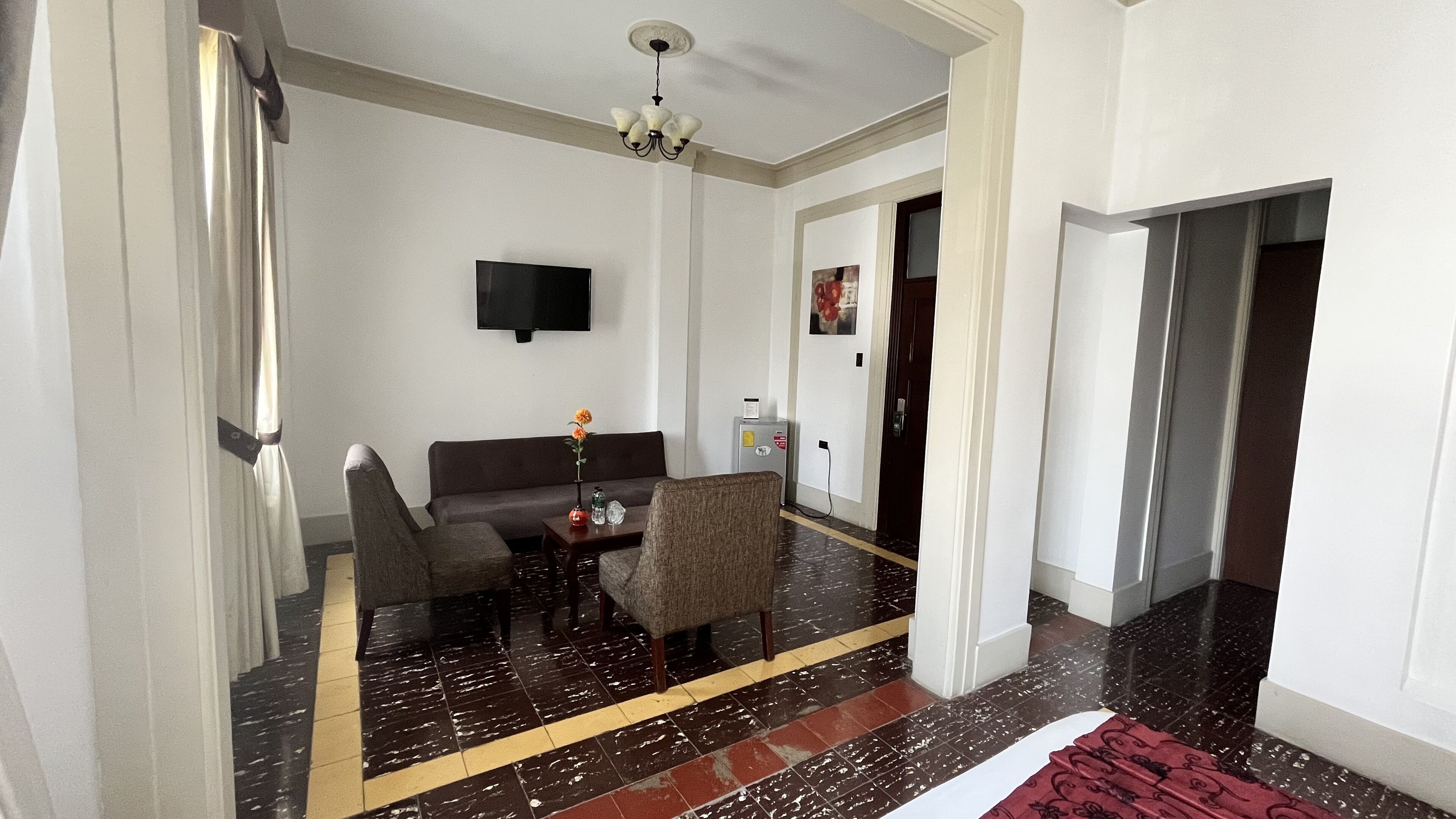junior suite, 1 queen bed with sofa bed | 1 bedroom, in-room safe, desk, blackout curtains