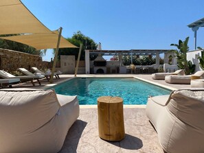 Pool - Seaside Naxos • Villa Ariadne 4 BDR 3 BATH with Private Pool @ Plaka ⛱️ (Naxos)