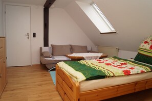 3 chambres, draps fournis