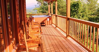 Luxury mökki henkeäsalpaavat näkymät, minuutin päässä Dollywood!