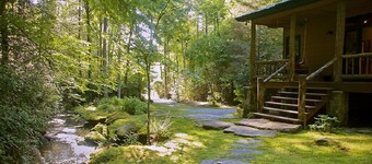 Eristäytynyt & Luxury 'Waterfall Cabin "rajautuu 8000 Acre Forest, WiFi