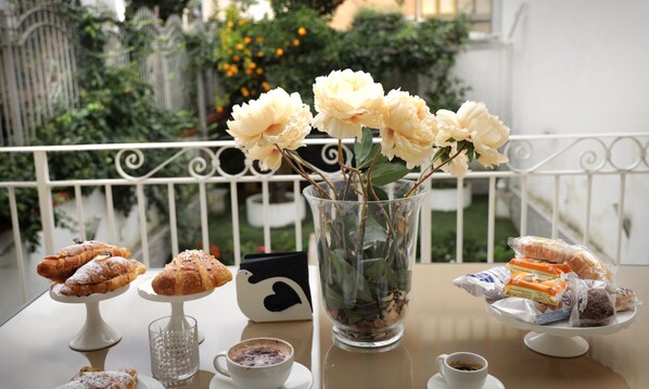 Standard Double Room, Private Bathroom | Breakfast meal | Free daily continental breakfast