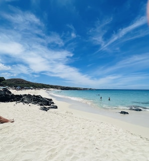 Sun-loungers, beach towels