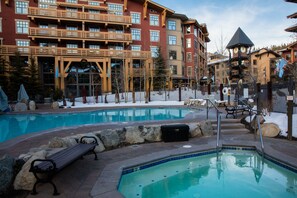 A heated pool - Beautiful Upgraded Village Condo Just Steps To Gondola! (Mammoth Lakes)