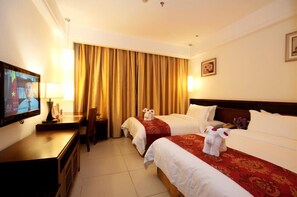Desk, blackout curtains, rollaway beds, free WiFi