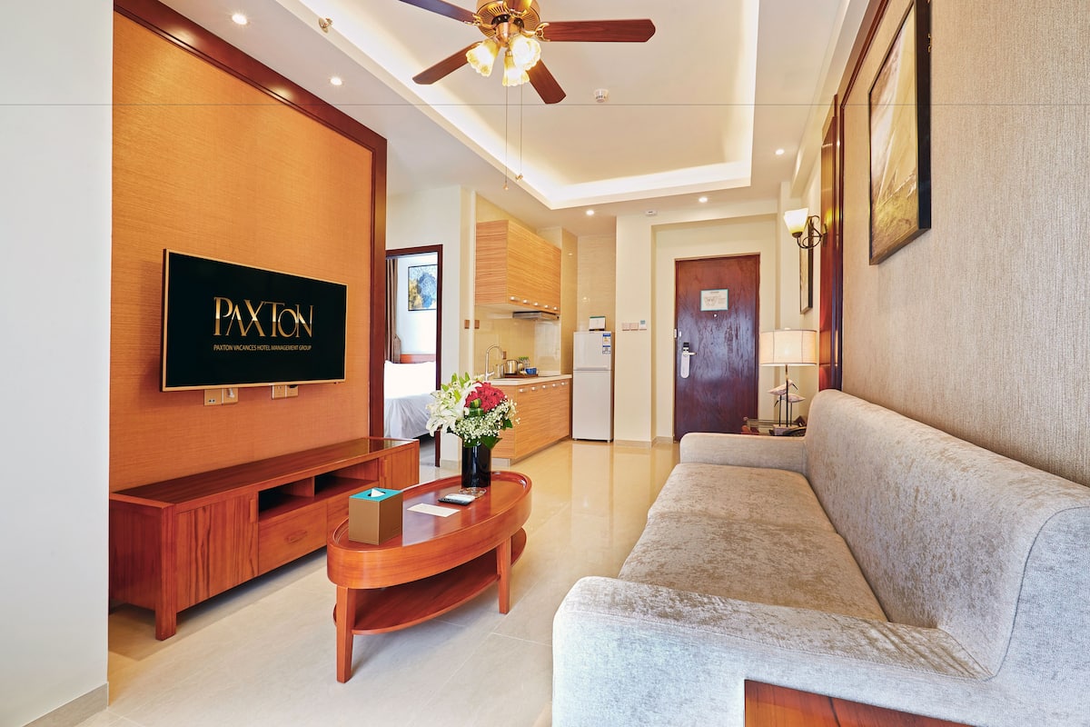 family suite, 2 bedrooms | living room | lcd tv