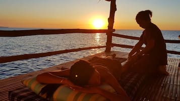 Deep-tissue massages, Swedish massages, Thai massages, beach massages