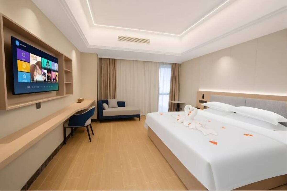 In-room safe, desk, blackout curtains, iron/ironing board