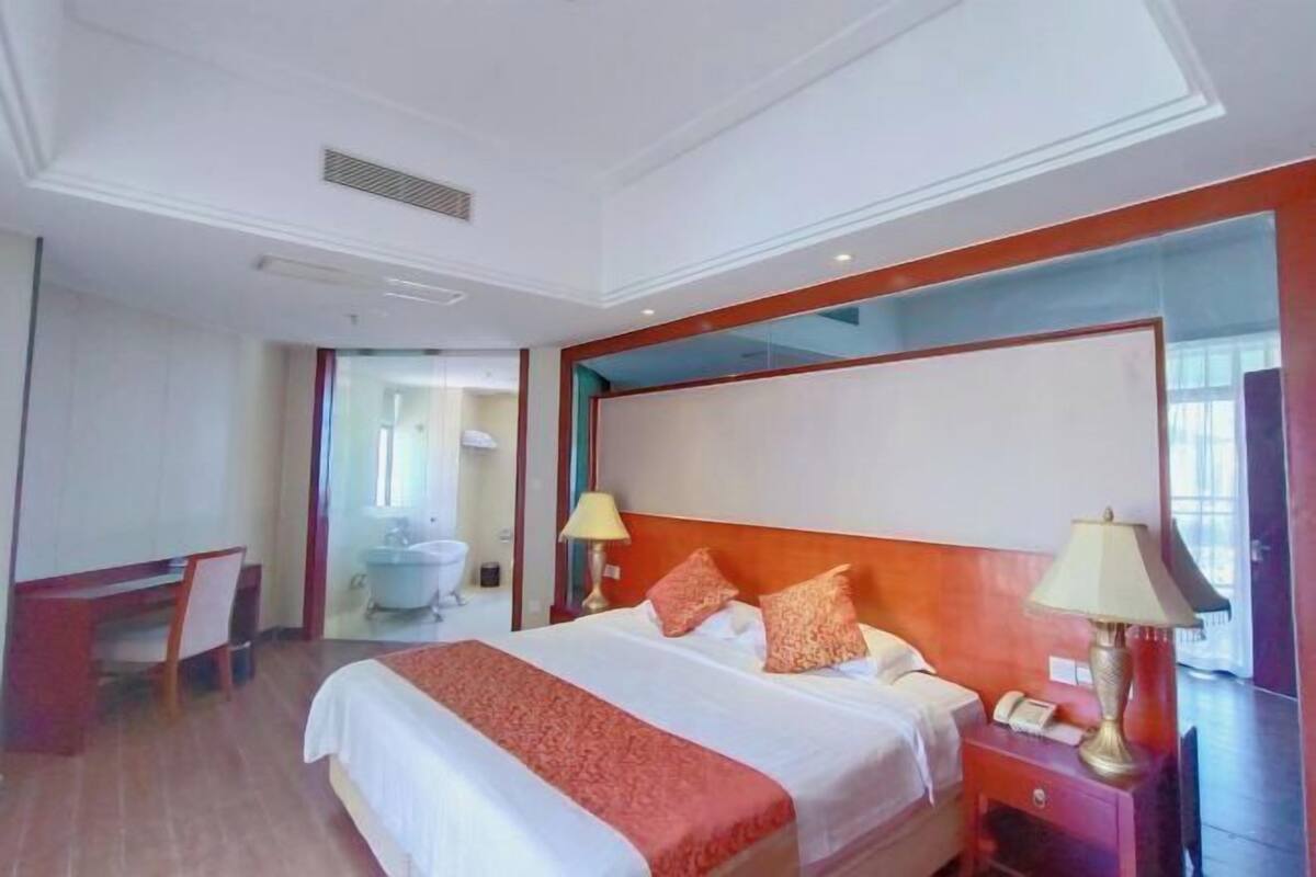 In-room safe, desk, blackout curtains, iron/ironing board