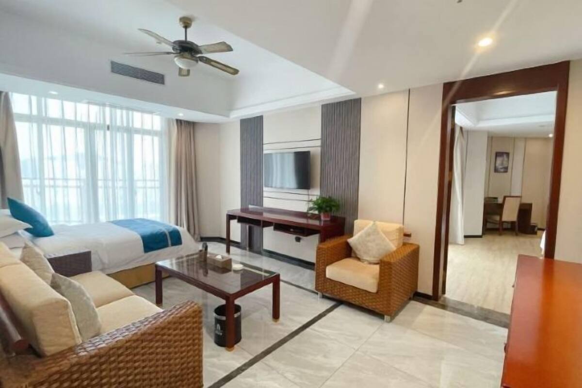 In-room safe, desk, blackout curtains, iron/ironing board