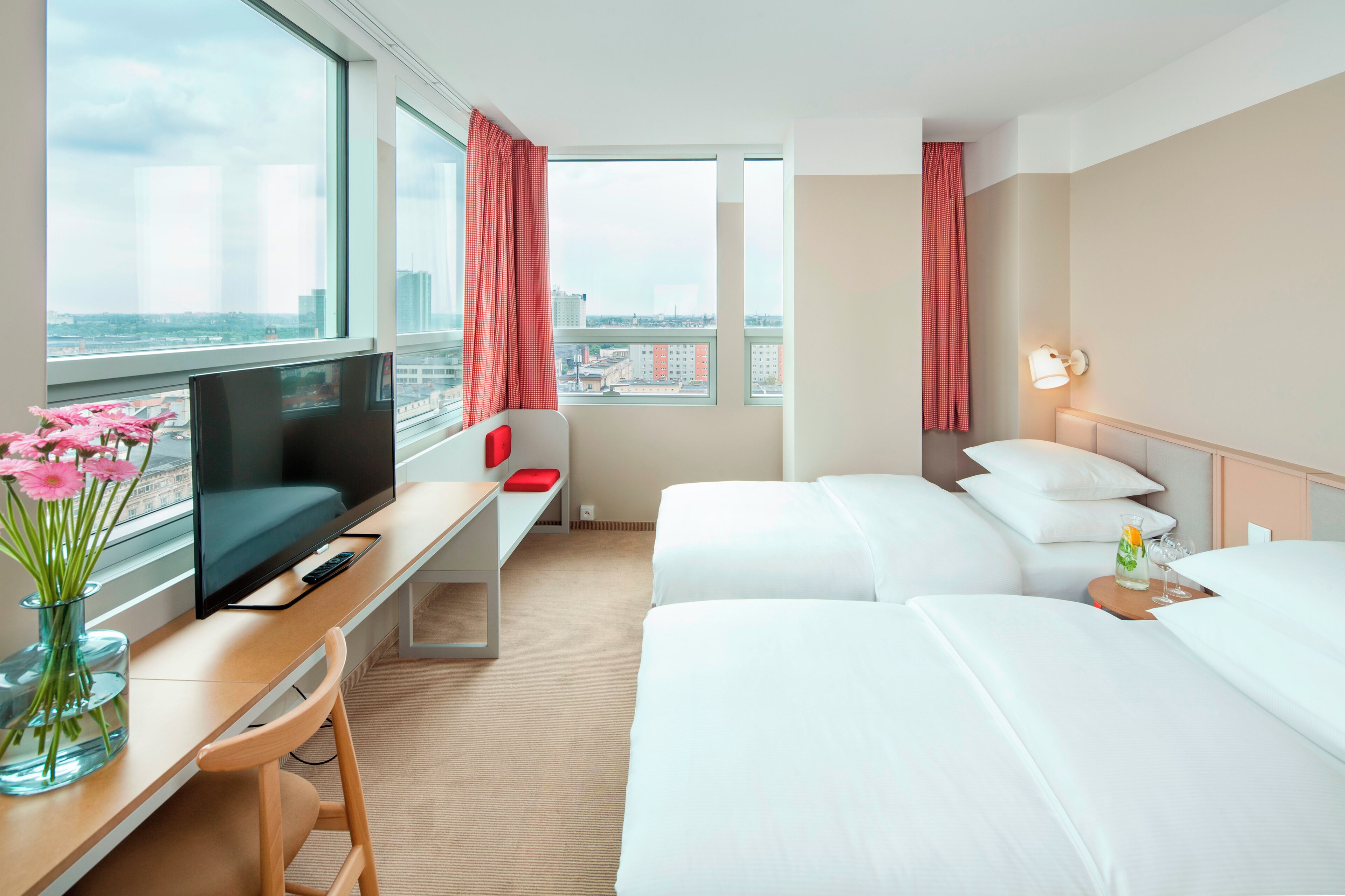 Superior Twin Room, City View | In-room safe, desk, laptop workspace, iron/ironing board