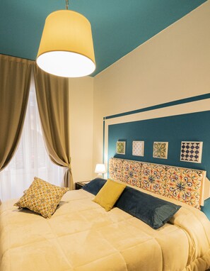 Standard Double Room | Premium bedding, desk, soundproofing, free WiFi - Le Caserie (Marsala)