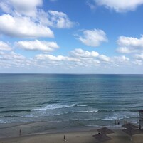 Beach towels, beach bar