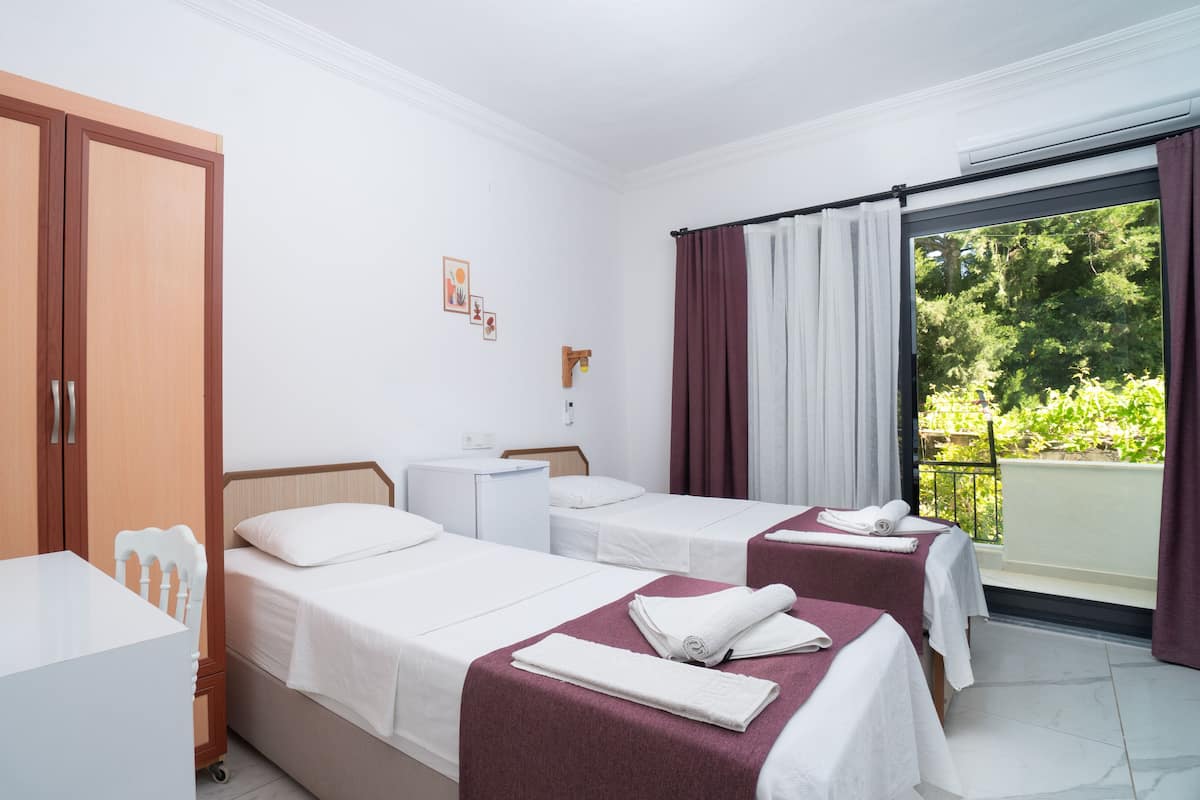 panoramic double or twin room | 1 bedroom, desk, laptop workspace, soundproofing