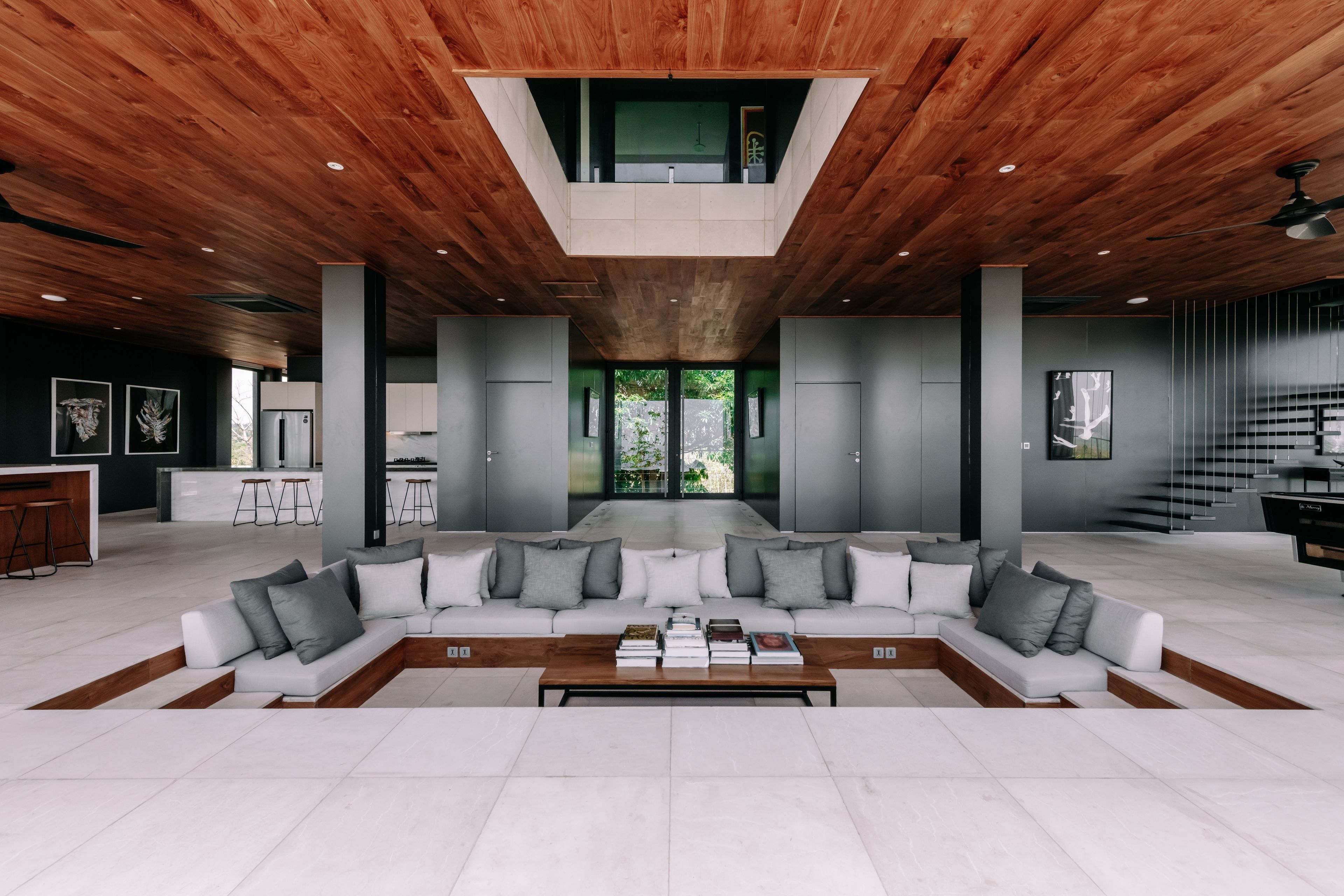 Villa de lujo, 5 habitaciones, alberca privada, vista al océano | Sala de estar