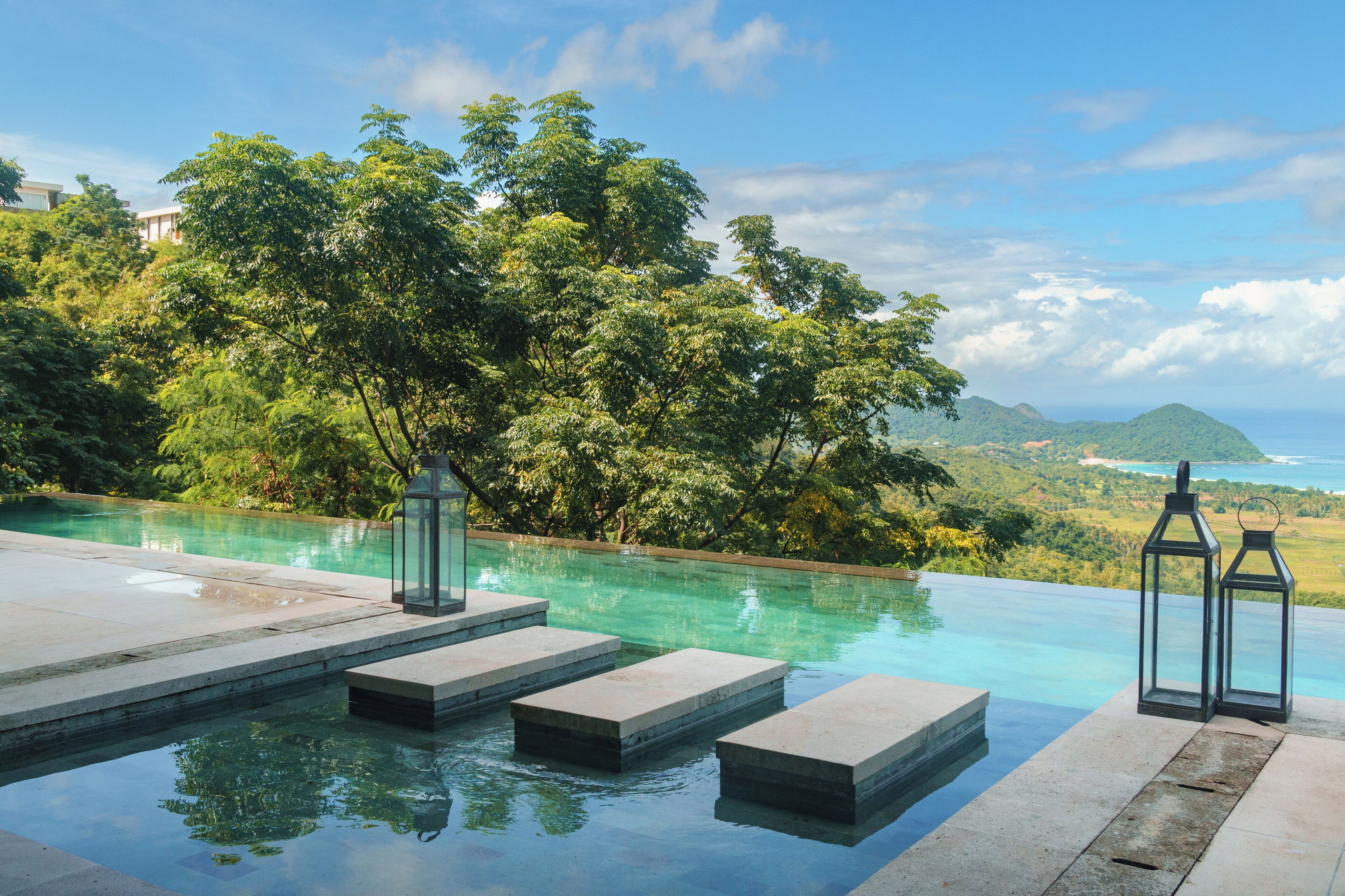 Villa familiale, 2 chambres, piscine privée, vue sur l’océan | Vue sur la plage ou l’océan