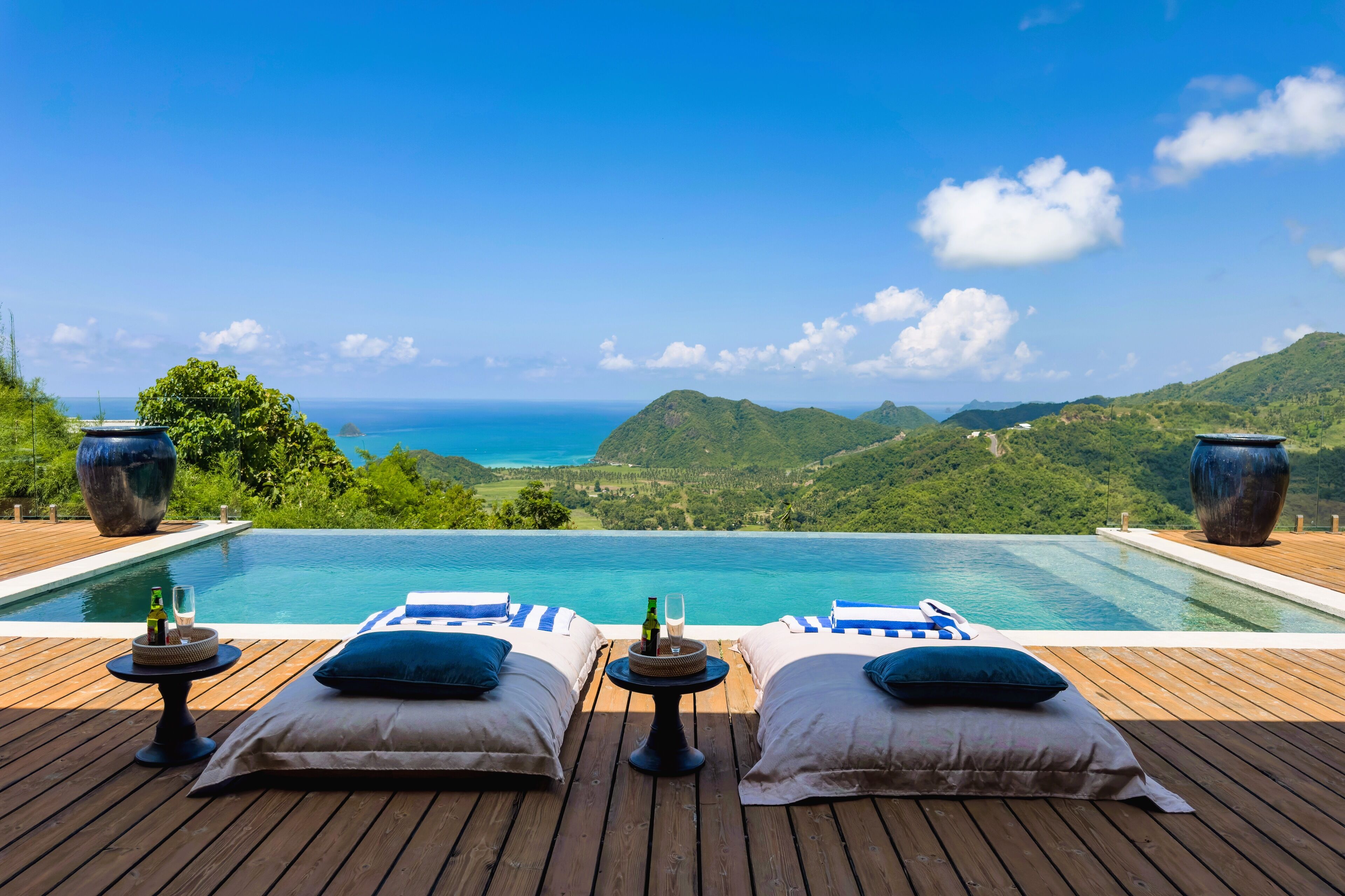 Vue sur la plage/l’océan