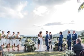 Área externa para casamento