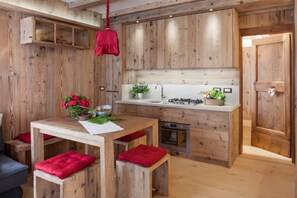 Deluxe Apartment, 1 Bedroom | Living area | Flat-screen TV - Albergo Diffuso Sauris di Sotto (Sauris)