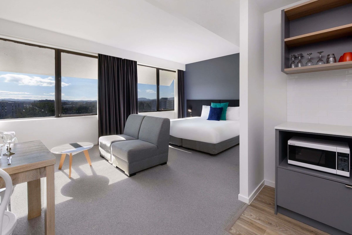 In-room safe, desk, blackout curtains, iron/ironing board