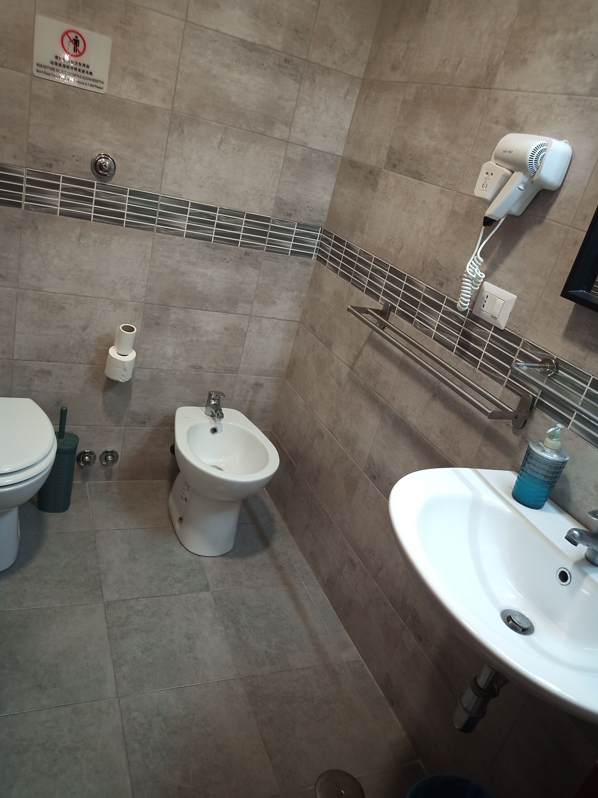 Double Room | Bathroom | Shower, free toiletries, hair dryer, bidet