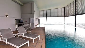Indoor pool, outdoor pool