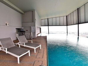 Indoor pool, outdoor pool